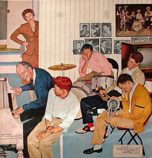 “Jamming with dad” by John Philip Falter 