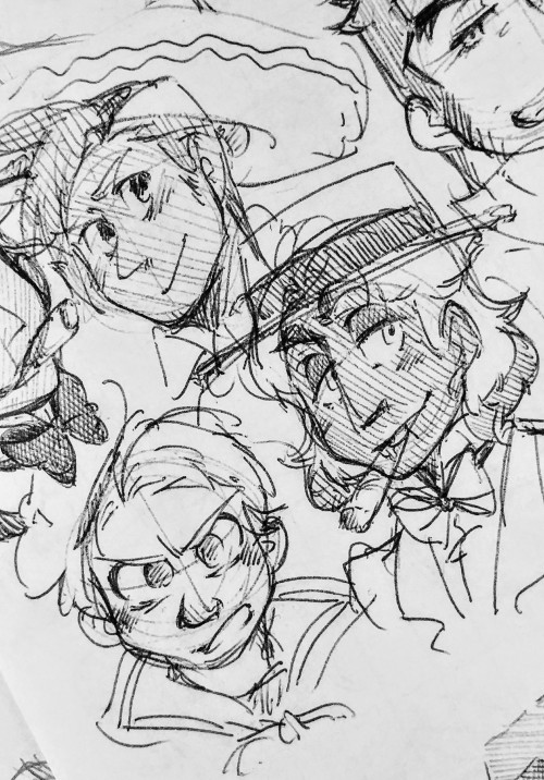 Continuation Of The Least Crappy Sketches From My Workspace. All Of These Are At Least Three Years Old,
