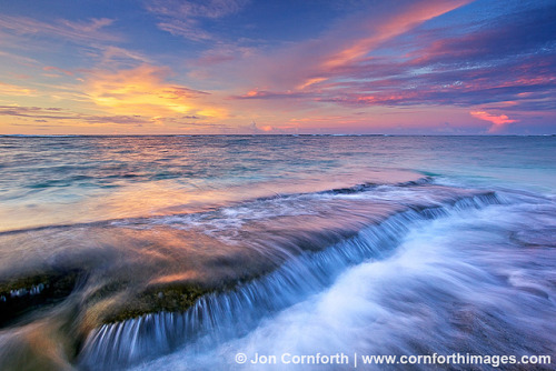 Ofu Wave Washed Ledge Sunrise by Cornforth Images on Flickr.