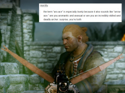 bubonickitten:  Dragon Age: Inquisition &amp; (LGBTQ ) text posts — part 2 Pretty sure each DA game is mostly about a pack of queers who trip all over themselves trying to be heroic and accidentally make history in the process. More DA text post memes: