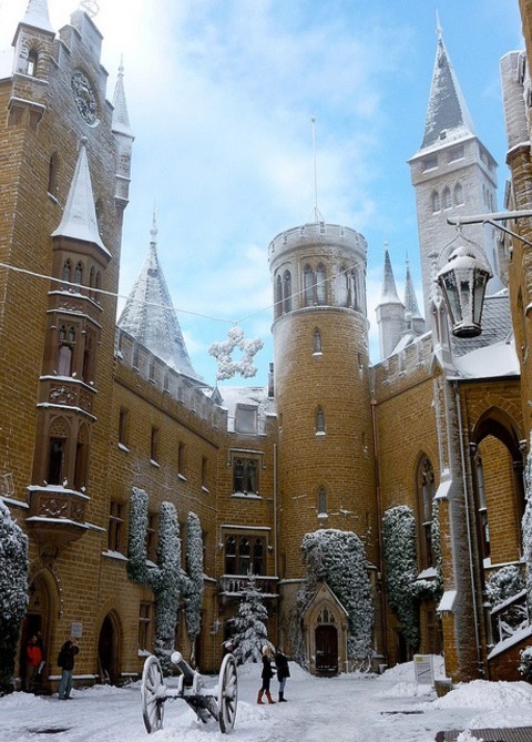 Snow Frosting, Burg-Hohenzollern Castle, Germany