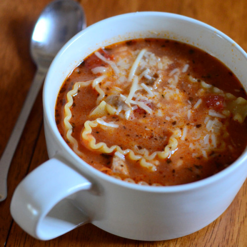foodffs: Lightened Up One-Pot Lasagna Soup Recipe Really nice recipes. Every hour. Show me what you 