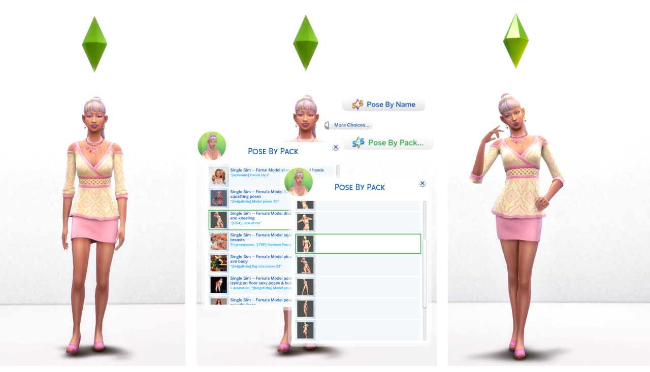 Mod The Sims - Haute Topic (pose set)