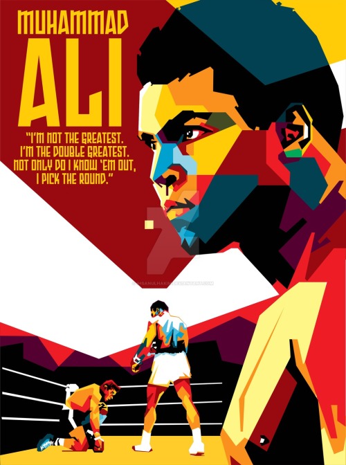 Profusion d’artworks en hommage à l’un des plus grands sportifs du XXe siècle, Muhammad Ali ! RIP !