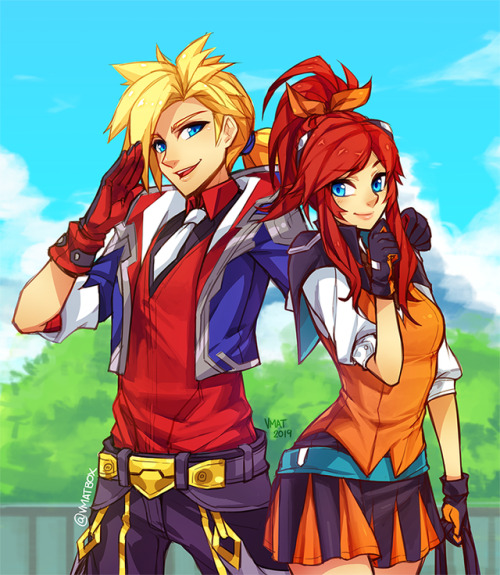 vmatbox:Battle Academia Lux and Ezreal from League of Legends
