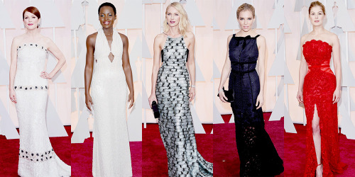 papertownsy:Oscars 2015 | Red Carpet Dresses (click to enlarge)