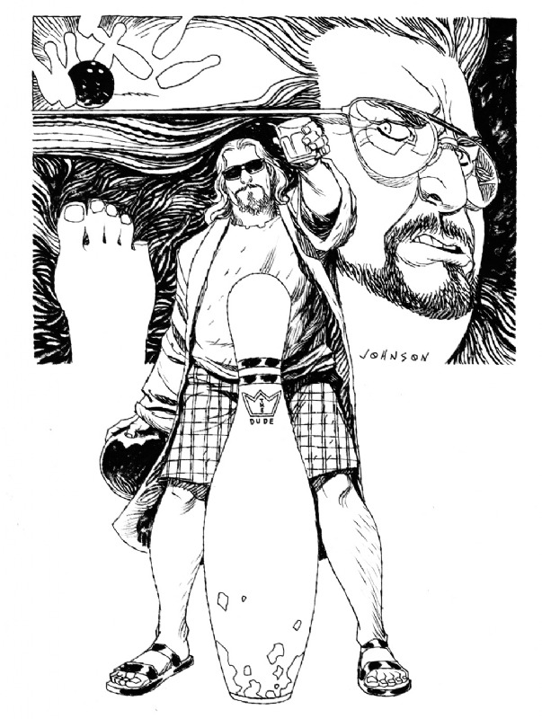 littlebunnysunshine:  The Big Lebowski- by Dave Johnson 