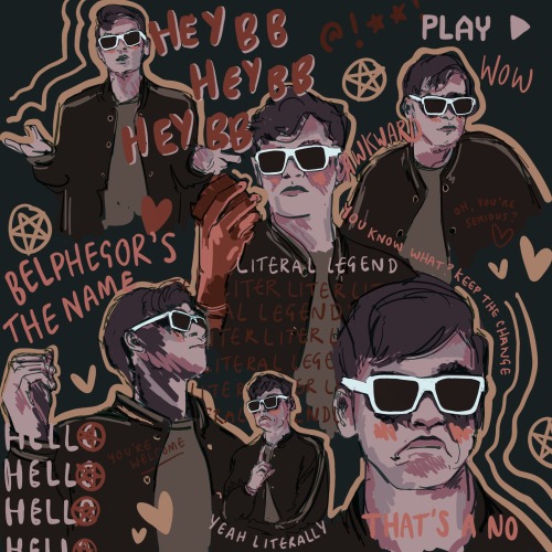 bileenleahy:I haven’t actually met belphegor yet so technically this is just fanart of @calamitysong
