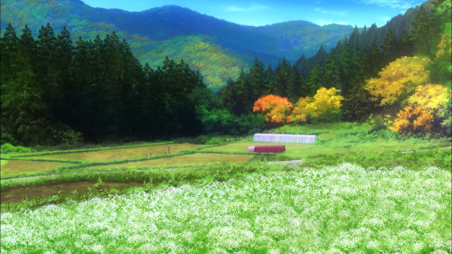 Some backgrounds from Non non Biyori: Repeat. The second season wasn’t a let down at all. If anythin