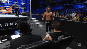 12roundsofambrose:  sethdeanromangifs:  Kevin Owens gets an unexpected present. 