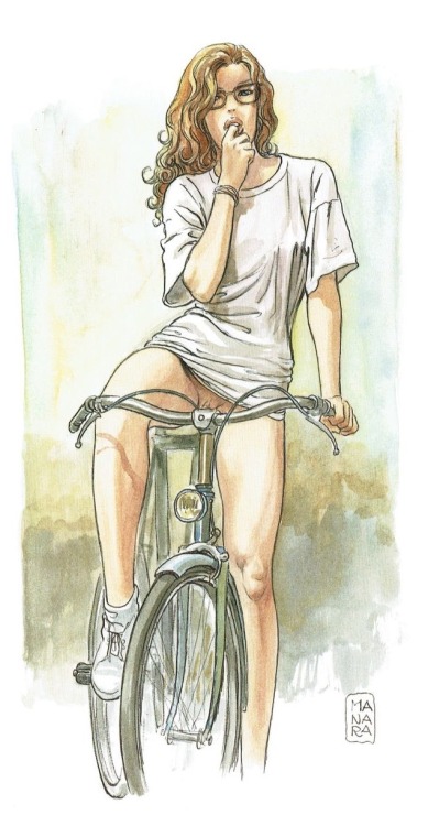 7hellzbellz: manara-fan-page: <b> Bicycle ❤️!!