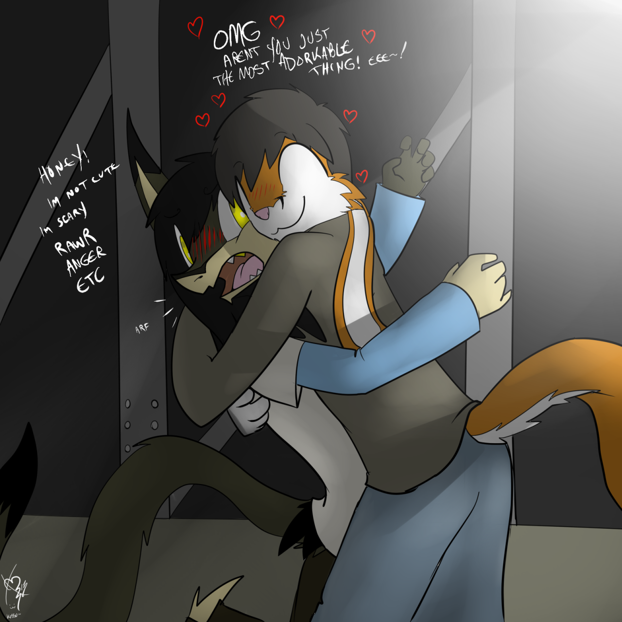 umbramist:  omfg so this happened  Cute &lt;3