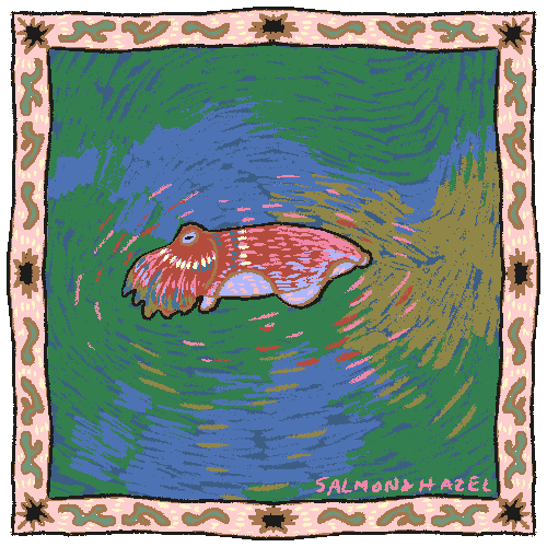 A Cuttlefish In Motion