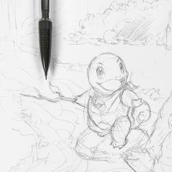 itsbirdyart:  Streaming right now at Twitch.tv/PropGame. (Quick link in bio) #twitch #hashtag #theflock #squirtle #sketch 