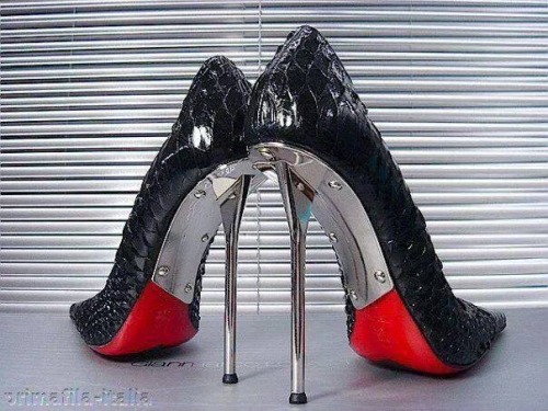 Quite simply…  The Terminators.  When a long day of passing judgement would have snapped and broken lesser heels….these babies just keep on keeping on.