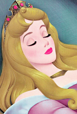 vintagegal:  “She is indeed, most wondrous fair. Gold of sunshine in her hair, lips that shame the red red rose. In ageless sleep, she finds repose.”  Sleeping Beauty (1959) 