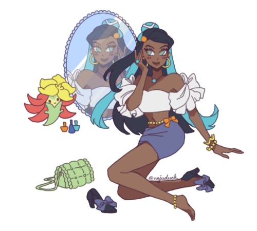 These are some of my Nessa x Milo sketches from earlier this year. I tried to design some cute outfi