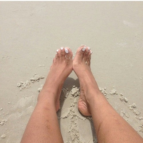 XXX ifeetfetish:  Sexy on the beach  #cutefeet photo