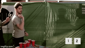 wtfae:Twin Atlantic play Beer Pong at Soundwave 2015 [x]