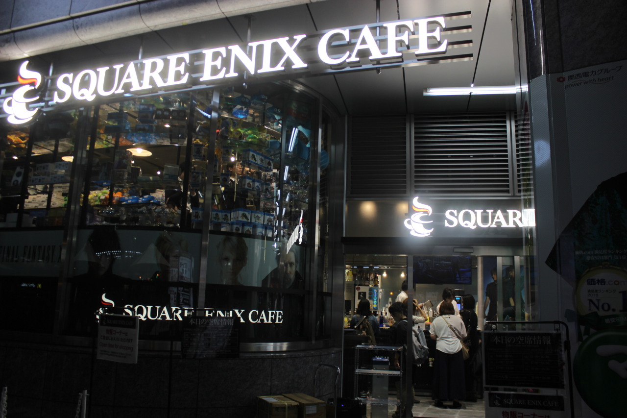 Square Enix Café in Osaka for Game Fans