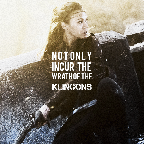 movedto-ronaninch: And if you interrupt her now you, will not only incur the wrath of the Klingons, 