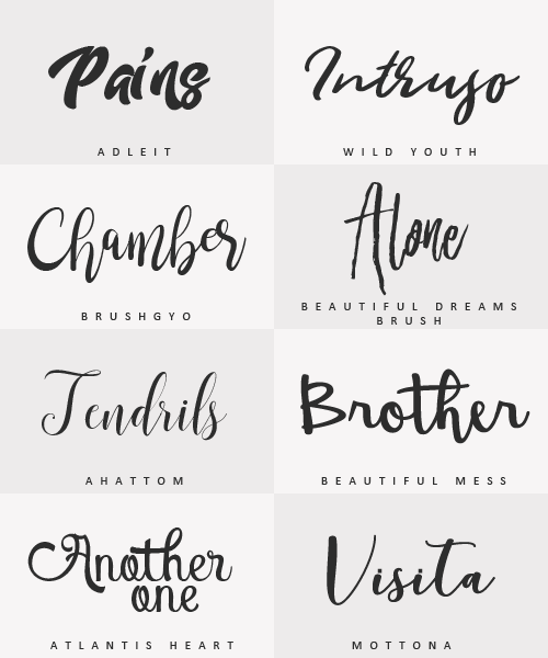 yourfonts:November FontsPlease, like or reblog if you download it Adleit - Wild youth - Brushgyo - B