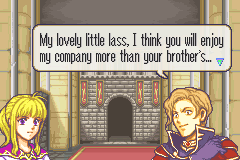 sofire-almond: I’ve posted those fe6 screenshots before and for an fe6 post from a blog with 1200 (roughly) followers it got a lot of notes. Please let this version be the one that gets more notes.