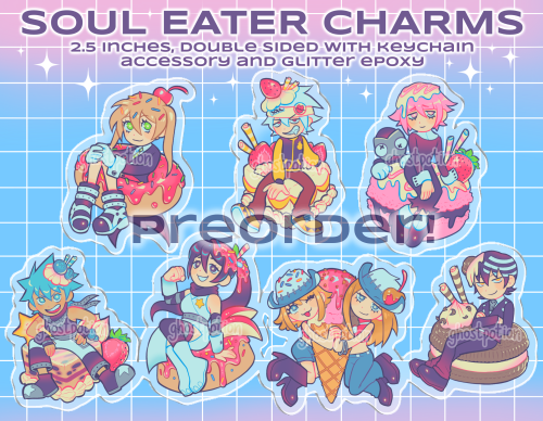 Preorders for these charms are on my etsy !  i also listed the last of my p4 charms, vocaloid a