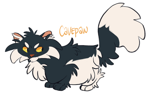 Cavepaw > CaveshadowNightClan ApprenticeSon of Muddytail and Murkshadow, half-brother of Molekit,