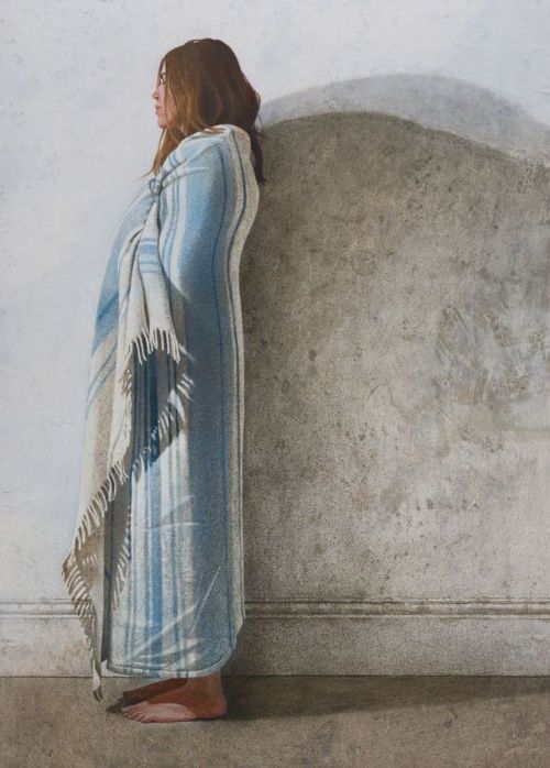 huariqueje:Standing Figure with Blanket   -    Maxwell DoigBritish,b.1966-acrylic on 