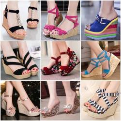 ideservenewshoesblog:  T-Strap Metal Decoration Wedge Sandals