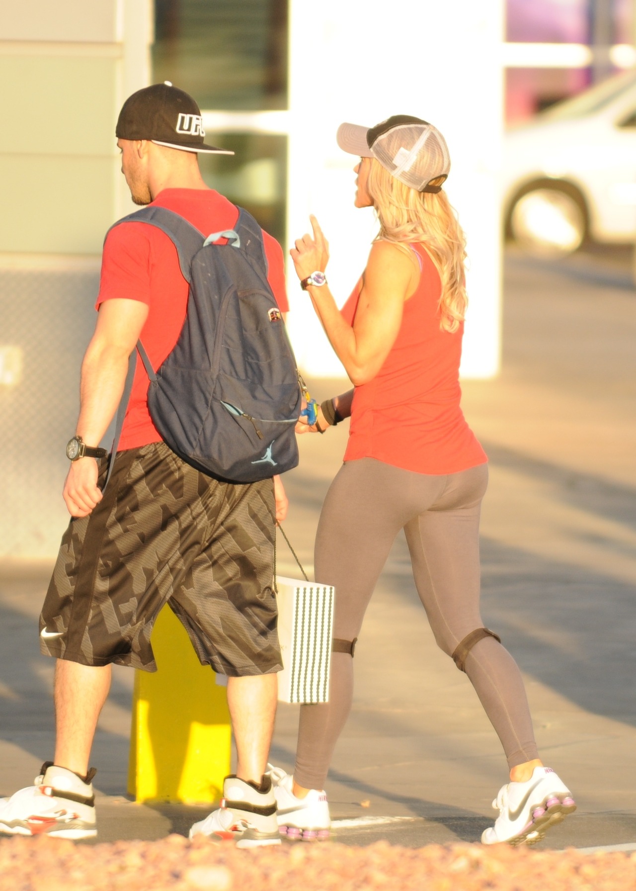 A sweet ass in spandex.