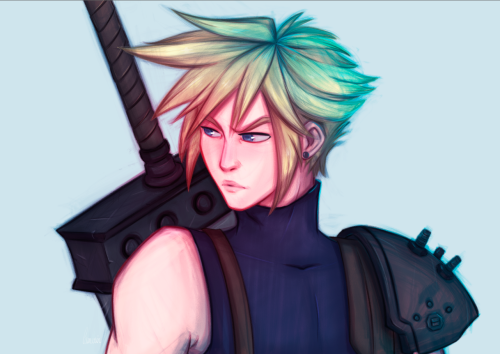 After the first demo of Final Fantasy 7 : Remake, I could not resist drawing this dude &lt;3&nbs