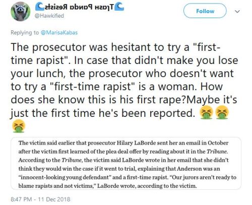 niggazinmoscow: Pretty sure if this judge, or any judge, has daughters or sisters and they were raped there would be no freedom and no such action like this “handshake” deal for the rapist. How can complicit judges look at their own faces in the mirror