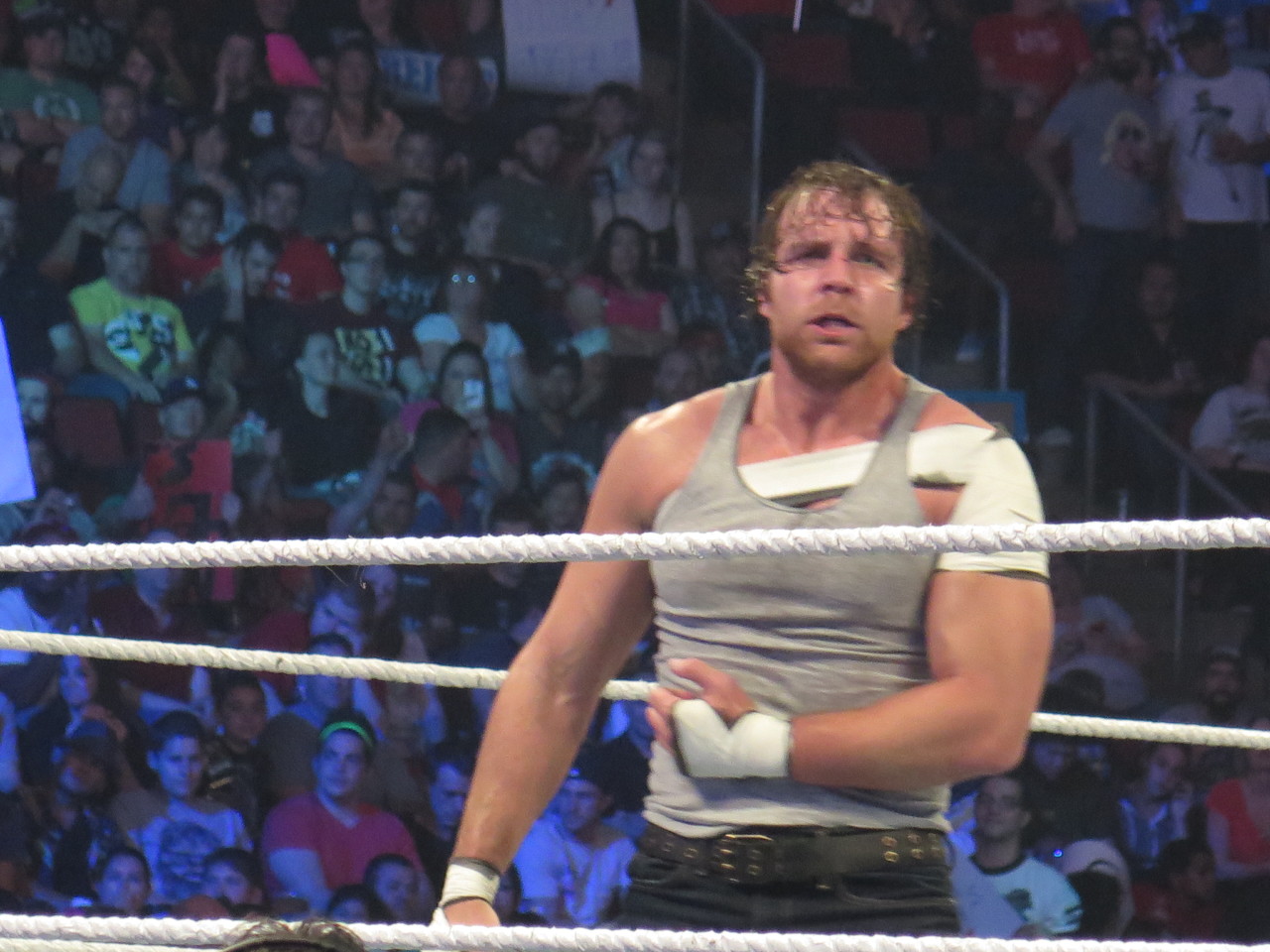  Dean Ambrose v Cesaro—12 August SmackDown taping—Part 2 