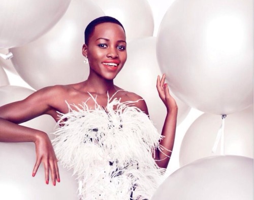 nakedsteamingeyes:  nikkofrikko:  Happy Birthday Lupita Nyong'o   “They told me I was too dark for tv but I came to accept myself.”  She is simply spectacularly radiant
