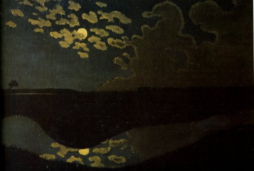 artist-vallotton: Moonlight, 1895, Felix Vallotton Medium: oil,canvaswww.wikiart.org/en/feli