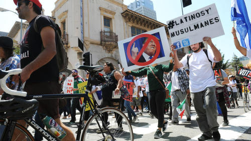 May Day in L.A. Thousands of people took to the streets in the annual May Day marches in downtown Lo