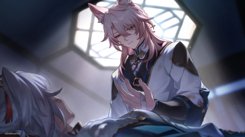 I Feel Weird To Say It But Jiaoqiu Is Drawn So Beautifully In Recent Event CGs Despite Him Suffering.