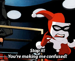 calligraphypage: postilionstruckbylightning:  the-dangerous-mute-lunatic:   fandom–trash:   badluckcrow1:  “He’s got a million of them Harleen”  DON’T ROMANTICIZE HARLEY AND THE JOKER’S RELATIONSHIP    I always liked how this scene set up