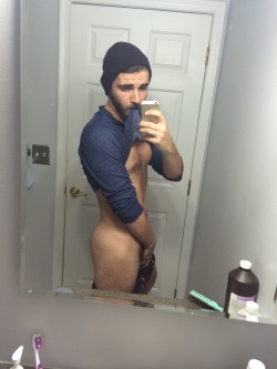 accidentalpornblog:  realmenarehairy:  Holy fucking shit. This kid lives down the street. Tiny dick though  Excuse me, hunty. 8 inches is not small in my book. And I’m pretty sure I don’t live near you.