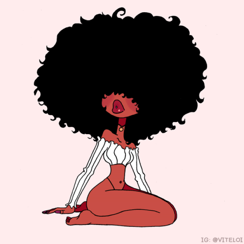 theurbansensualist:  victrus:  rlx  Animated Fro Love