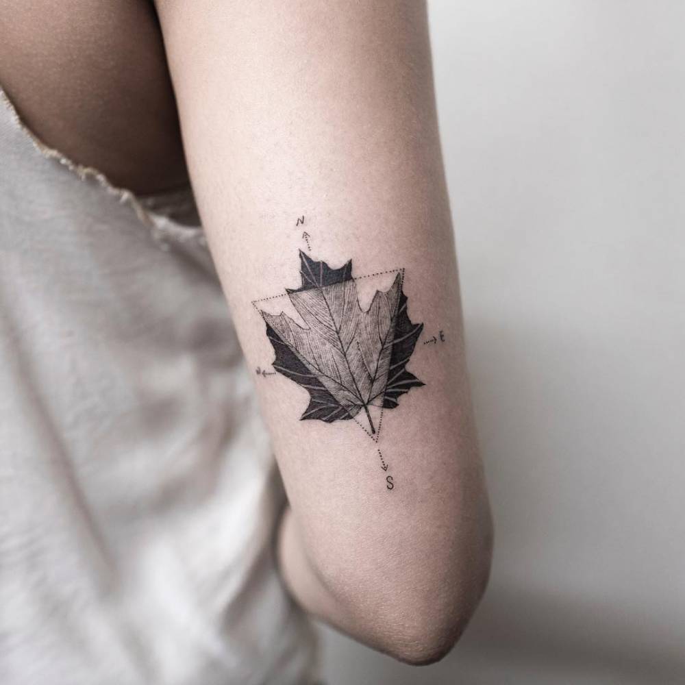 33 Gorgeous Maple Leaf Tattoo Designs  Page 2 of 3  TattooBloq  Small  tattoos for guys Tattoos with meaning Tattoo designs