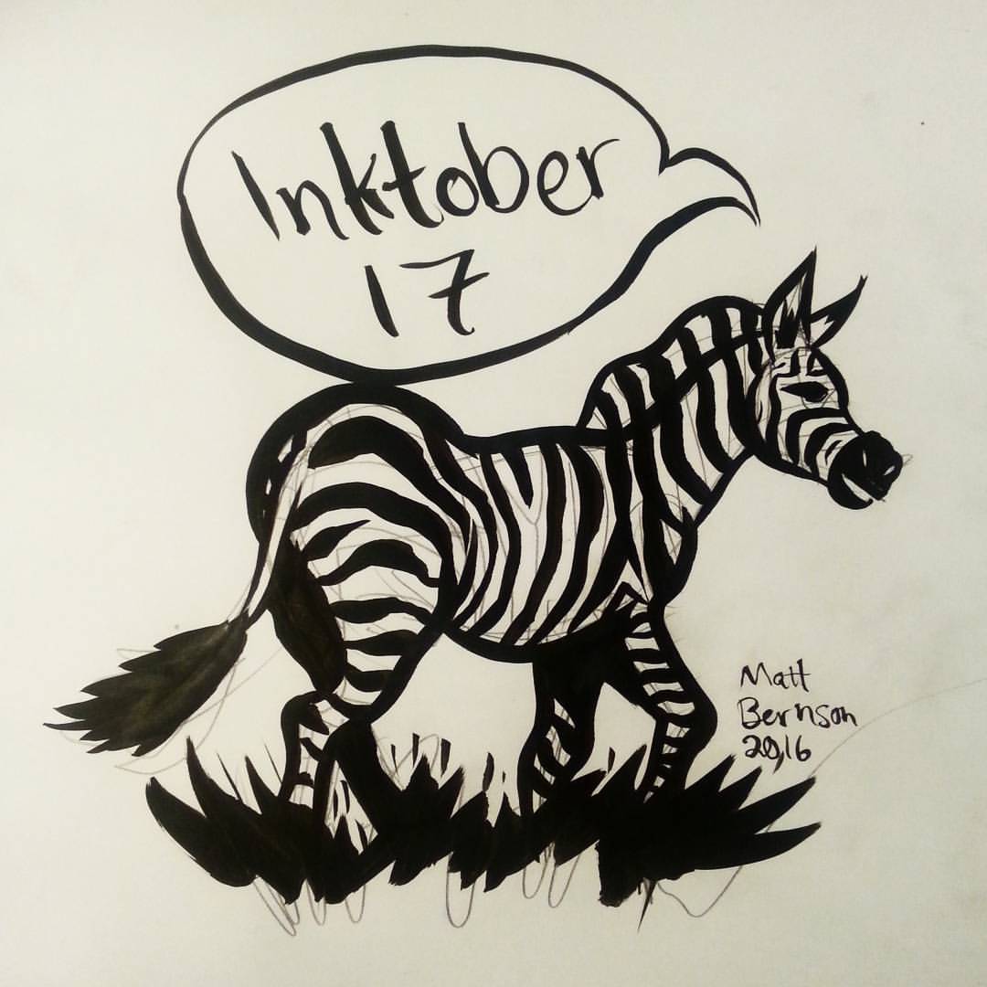 Zebras faeva. More inktober makeup. #inktober #ink #zebra #drawing #art #animalportrait