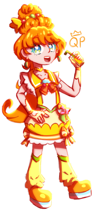 Forgot to post this but here’s my first drawing of 2021 feat. my current fave, Cure Papaya from the 