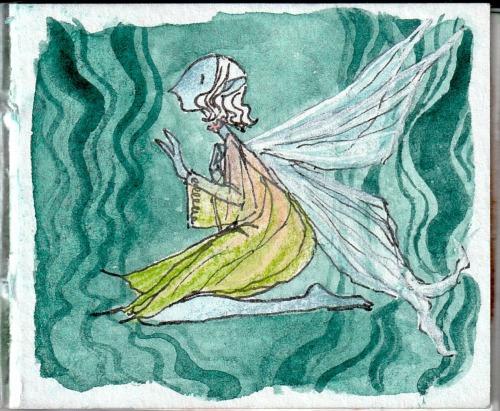 Today I'll Show You Tiny Fairies From A Tiny Sketchbook. Some Of Them Are Shiny, I Wish You Could See