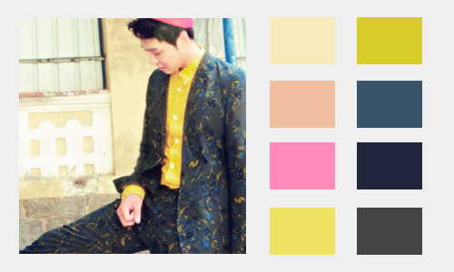 parkyooch:  yoochun; singles color palette 