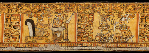 tlatollotl:Cylinder vaseMayaLate Classic PeriodA.D. 600–750Object Place: Campeche, MexicoLarge vase 