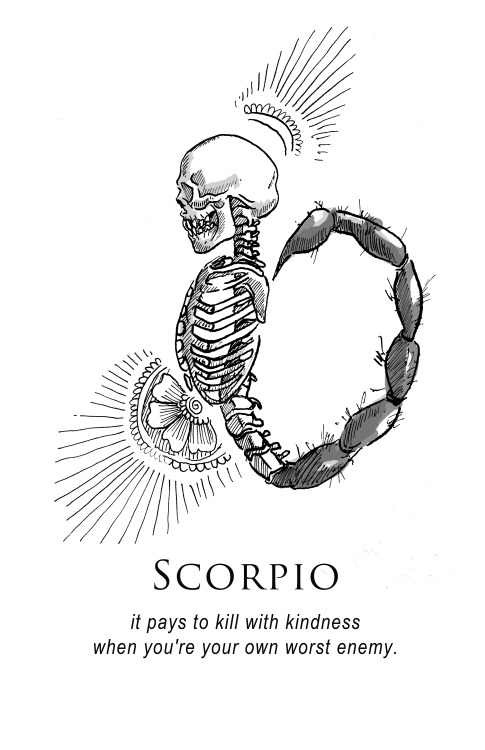 musterni-illustrates: shitty horoscopes book vi: after the fall.a volume that took way too long abou