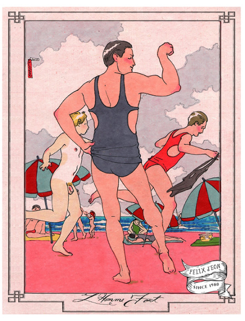 L'omme forte. A young man shows off his muscles on a French beach, while another runs off with a stolen swimsuit. A little...